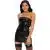 Vestido Slick Vinyl Negro Talla S - The Sex Toys Factory