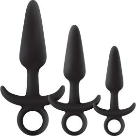 Nsnovelties Renegade Men Tool Kit 3pcs – Negro Plugs Kits The Sex Toys Factory