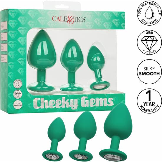 Calexotics Kit Dilatador Anal 3 Pcs – Verde Plugs Kits The Sex Toys Factory