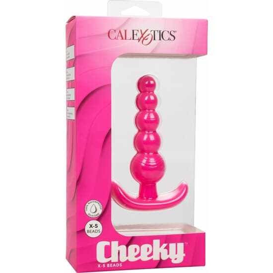 Calexotics Cheeky X-5 Beads – Rosa Plugs Básicos The Sex Toys Factory