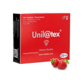 Unilatex Fresa Preservativos 144uds Sabores The Sex Toys Factory