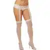 Garterhose - Medias Con Liguero - Blanco Talla Unica - The Sex Toys Factory