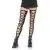 Leg Avenue Medias Altas Sin Pie Efecto Mojado Con Tiras - Negro Talla S/m - The Sex Toys Factory