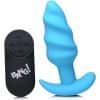Xr Brands Plug Anal Swirl 21x Azul - Vibrador / Resistente Al Agua / Control Remoto / Recargable - The Sex Toys Factory