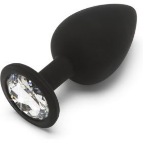 Toyjoy Diamond Booty Jewel – Plug Anal De Silicona Grande – Negro Plugs Básicos The Sex Toys Factory