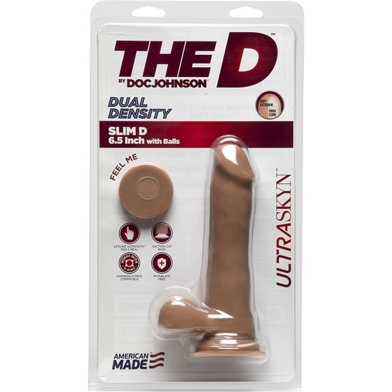 Doc Johnson Dildo Delgado Ultraskyn 16.50 Cm – Caramelo Penes Realísticos The Sex Toys Factory