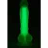 Dream Toys Radiant Soft Silicone - Pene Brillante Verde De 17,5cm - The Sex Toys Factory