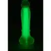 Dream Toys Radiant Soft Silicone - Pene Brillante Verde De 17,5cm - The Sex Toys Factory