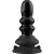 Shots Ribbly - Glass Vibrator - With Suction Cup And Remote - Rechargeable - 10 Velocidades - Negro - The Sex Toys Factory