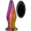 Dream Toys Glamour Glass Remote Vibe Tapered Plug - The Sex Toys Factory