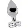 Shots Lucky Diamond Plug 9,5cm - Plata - The Sex Toys Factory