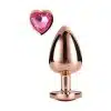 Dream Toys Gleaming Love Rose Gold Plug Small - The Sex Toys Factory