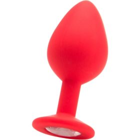 Shots Large Plug Anal De Silicona Diamante – Rojo Plugs Básicos The Sex Toys Factory