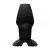 Xr Brands Invasion Hollow Plug Anal Silicona Tamaño L - Negro - The Sex Toys Factory