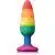 Dream Toys Colourful Love Rainbow Anal Plug Medium - The Sex Toys Factory