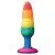 Dream Toys Colourful Love Rainbow Anal Plug Small - The Sex Toys Factory