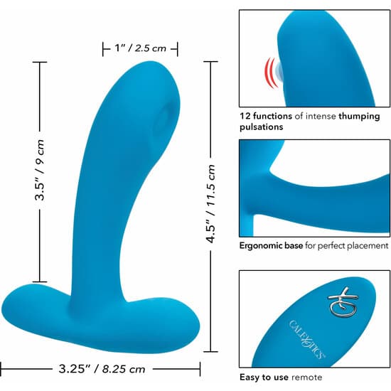 Calexotics Silicone Remote Puls Pleaser – Azul Vibradores Punto G The Sex Toys Factory