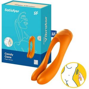 Satisfyer Candy Cane Naranja | Vibrador Para Parejas - The Sex Toys Factory