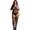 Le Desir Strapless, Crotchless Teddy With Stockings Talla Unica / Unica Plus - The Sex Toys Factory