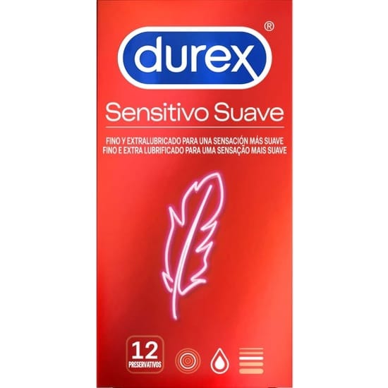Durex Sensitivo Suave 12 Uds Naturales The Sex Toys Factory