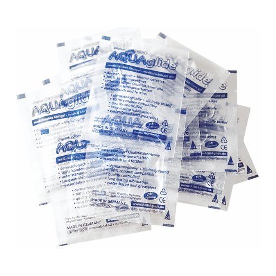 Aquaglide Lubricante Monodosis – Base Agua / Apto Para Condones De Latex – (caja 500 Sobres) Lubricantes Base Agua The Sex Toys Factory