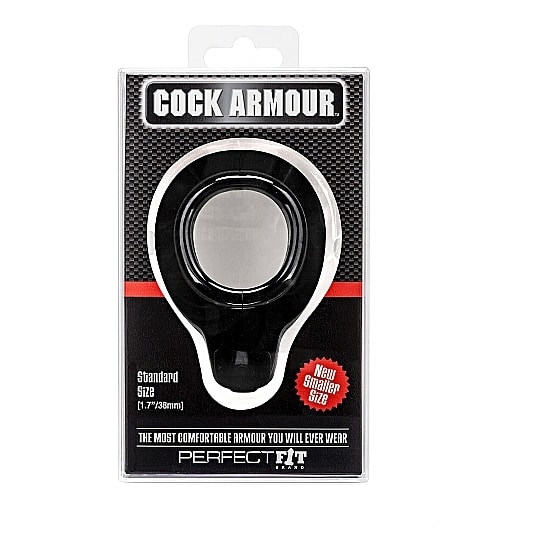 Perfect Fit Anillo Armour Regular – Negro Anillos The Sex Toys Factory