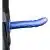 Shots Ouch-strap-on Curvo Texturizado - 8 / 20 Cm - Azul Metalizado - The Sex Toys Factory