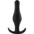 Plug Silicona Extraible Talla S Negro - The Sex Toys Factory