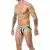 Mob Stripe Classic Jock - Tanga Blanco Talla Xxl - The Sex Toys Factory