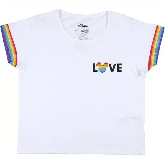 Camiseta Corta Punto Single Jersey Disney Pride Blanca - The Sex Toys Factory