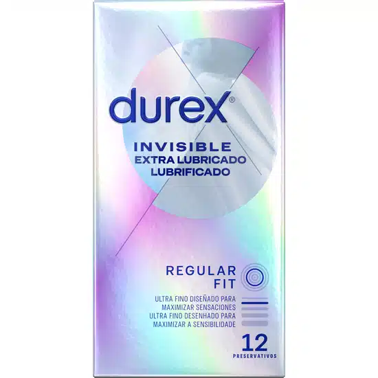 Durex Invisible Super Fino Extra Lubricado 12 Uds - The Sex Toys Factory