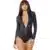 Master Body Manga Larga Con Escote V Negro - Talla S/m - The Sex Toys Factory