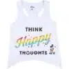 Camiseta Tirantes Punto Single Jersey Disney Pride Blanco - The Sex Toys Factory