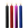 Teasing Wax Candles - Parafina - 4-pack - Colores Mezclados - The Sex Toys Factory